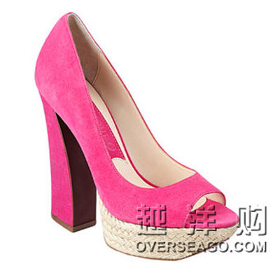 NINE WEST 玖熙 2012新款麻编厚底防水台鱼嘴高跟鞋 AMALIA BOUTIQUE9 (多色)，原价￥1578，限时仅售￥678！绝对正品，超低折扣，含美国直邮～