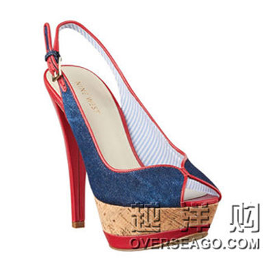 NINE WEST 玖熙 2012新款防水台鱼嘴高跟凉鞋 CUNNING (多色)，原价￥1588，限时仅售￥778！绝对正品，超低折扣，含美国直邮～