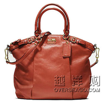 COACH 蔻驰 麦迪逊系列真皮LINDSEY手提包  MADISON LEATHER LINDSEY SATCHEL (COACH F18641) ，原价￥5000，限时仅售￥3580！绝对正品，超低折扣，含美国直邮～
