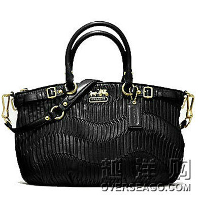 COACH 蔻驰 麦迪逊系列皱褶皮革SOPHIA手提包 MADISON GATHERED LEATHER (COACH F18620)，原价￥6200，限时仅售￥4080！绝对正品，超低折扣，含美国直邮～