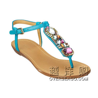 NINE WEST 玖熙 2012新款串珠夹趾平底凉鞋 WIXON (多色)，原价￥2088，限时仅售￥790！绝对正品，超低折扣，含美国直邮～