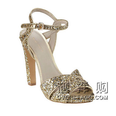 NINE WEST 玖熙 2012新款时尚亮片高跟凉鞋 HOTLIST (金色亮片/粉色亮片)，原价￥1588，限时仅售￥768！绝对正品，超低折扣，含美国直邮～