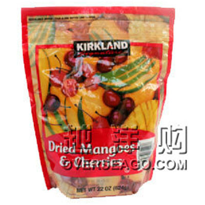 KIRKLAND 柯克兰 芒果干 樱桃干 PHILIPPINE DRIED MANGOES (624g)，原价￥， 限时仅售￥！绝对正品，超低折扣，含美国直邮哦~~