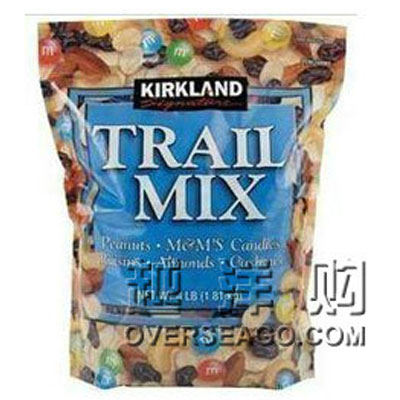 KIRKLAND 柯克兰 TRAIL MIX混合什锦豆 (1.81KG)，原价￥， 限时仅售￥！绝对正品，超低折扣，含美国直邮哦~~