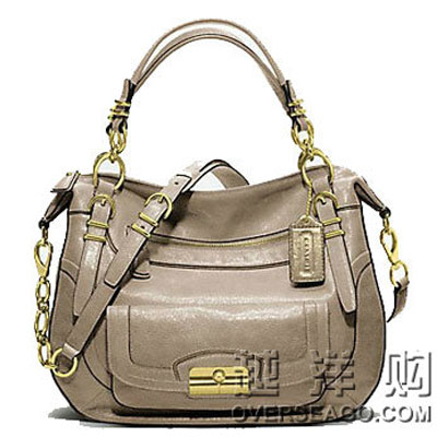 COACH 蔻驰 克里斯汀系列PINNACLE真皮圆形女士手提包KRISTIN (COACH F19343) ，原价￥7880，限时仅售￥5380！绝对正品，超低折扣，含美国直邮～