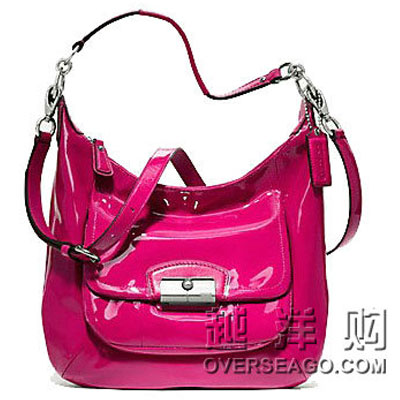 COACH 蔻驰 克里斯汀系列漆皮半月包  KRISTIN PATENT LEATHER HOBO (COACH F19299) ，原价￥3880，限时仅售￥2580！绝对正品，超低折扣，含美国直邮～