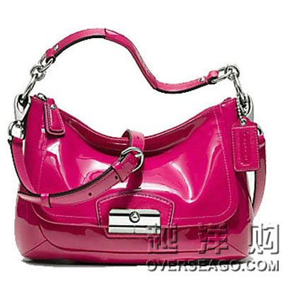 COACH 蔻驰 克里斯汀系列漆皮女士斜挎包KRISTIN (COACH F19300) ，原价￥3080，限时仅售￥2180！绝对正品，超低折扣，含美国直邮～