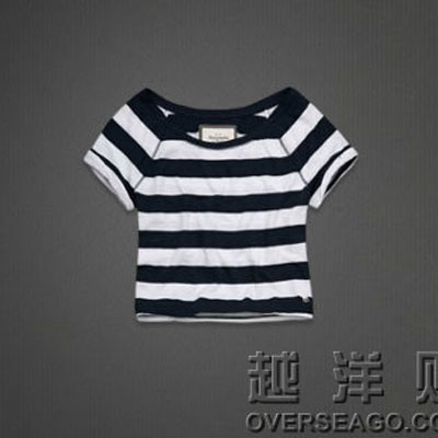 ABERCROMBIE & FITCH  阿贝克隆贝比&费奇 2012年新款女士高腰短袖 MARLIE(多色)，原价￥1228，限时仅售￥568！绝对正品，超低折扣，含美国直邮～