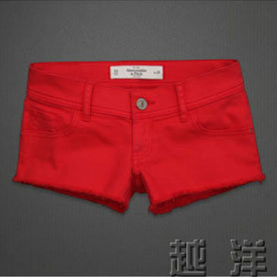 ABERCROMBIE & FITCH  阿贝克隆贝比&费奇 2012年新款女士短裤 RYLIE(红色)，原价￥1338，限时仅售￥768！绝对正品，超低折扣，含美国直邮～