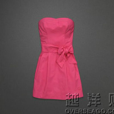 ABERCROMBIE & FITCH  阿贝克隆贝比&费奇 2012年新款抹胸连衣裙 VICTORIA DRESS (多色)，原价￥1338，限时仅售￥728！绝对正品，超低折扣，含美国直邮～