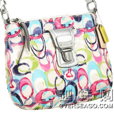 COACH 蔻驰 女士POPPY系列IKAT经典C纹单肩包 (COACH F47905) ，原价￥2280，限时仅售￥1380！绝对正品，超低折扣，含美国直邮～