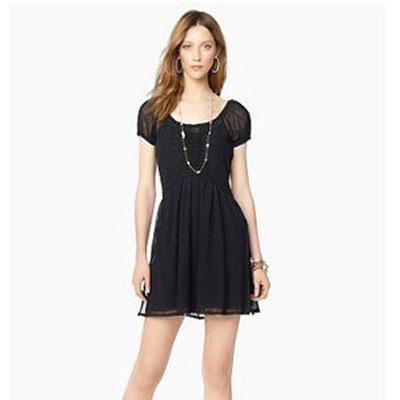 JUICY COUTOURE 橘滋 2012年新款女士连衣裙 EMBROIDERED COTTON MESH DRESS (JG006661)(多色)，原价￥3588，限时仅售￥2898！绝对正品，超低折扣，含美国直邮～