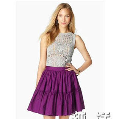 JUICY COUATOURE 橘滋 2012年新款褶皱短裙 PUNCH RUFFLE SKIRT(JG006093)(多色)，原价￥1718，限时仅售￥1528！绝对正品，超低折扣，含美国直邮～