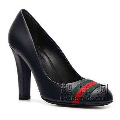 GUCCI 古驰女士高跟鞋 SIGNATURE WEB PUMP(多色)，原价￥3958，限时仅售￥2488！绝对正品，超低折扣，含美国直邮～