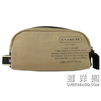 COACH 蔻驰 男士手拿包（COACH F77276 / COACH 77276）(黑色/橙色/米色) ，原价￥778，限时仅售￥568！绝对正品，超低折扣，含美国直邮～