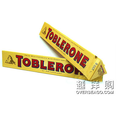 TOBLERONE MILK CHOCOLATE 瑞士三角牛奶巧克力 CHOCOLATE(750g)，原价￥188，限时仅售￥159！绝对正品，超低折扣，含美国直邮～