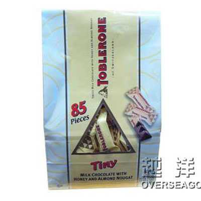 TOBLERONE MILK CHOCOLATE 瑞士三角牛奶巧克力85块装 CHOCOLATE(500g)，原价￥188，限时仅售￥148！绝对正品，超低折扣，含美国直邮～