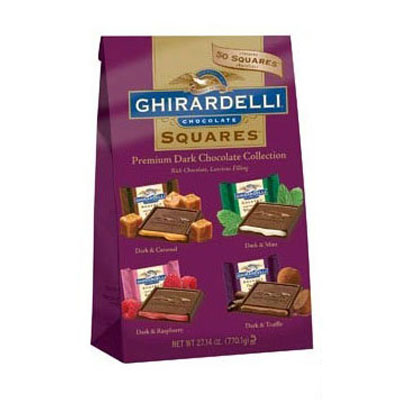 GHIRARDELLI 吉尔德利夹心巧克力四种口味770g  PREMIUM DARK CHOCOLATE，原价￥220，限时仅售￥178！绝对正品，超低折扣，含美国直邮～