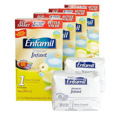 Enfamil 美赞臣 1段/一段 金尊极品经济型袋装婴幼儿奶粉(Premium)(适合1岁以下)(4盒装，992g/盒*4)，原价￥2198，限时仅售￥1588！绝对正品，超低折扣，含美国直邮～
