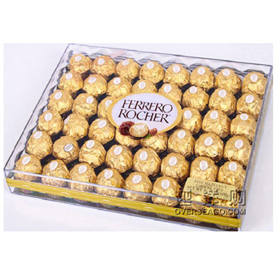 FERRERO ROCHER 费列罗 意大利进口 费列罗T48金莎榛果仁巧克力（600g)48粒，原价￥229，限时仅售￥198！绝对正品，超低折扣，含美国直邮～