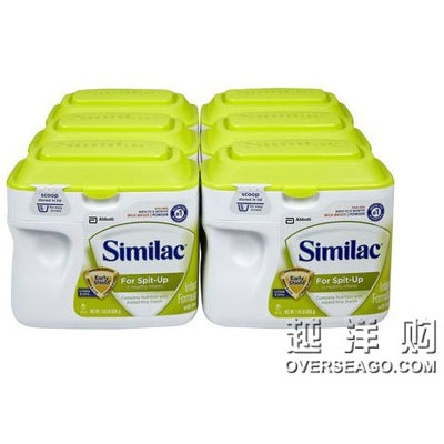 Similac 雅培 1段/一段 过敏性体质防呕吐婴幼儿奶粉(Sensitive For Spit Up)(适合一岁以下)(6盒装，658g/盒*6)，原价￥2358，限时仅售￥1688！绝对正品，超低折扣，含美国直邮～