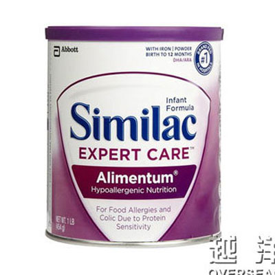 Similac 雅培 1段/一段 过敏湿疹专用婴幼儿奶粉(Alimentum Hypoallergenic Nutrition)(适合一岁以下)(1罐装，454g/罐*1)，原价￥498，限时仅售￥378！绝对正品，超低折扣，含美国直邮～