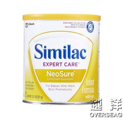 Similac 雅培 1段/一段 早产儿专用奶粉(Neosure Enriched Nutrition)(适合早产儿)(1罐装，371g/罐*1)，原价￥398，限时仅售￥288！绝对正品，超低折扣，含美国直邮～