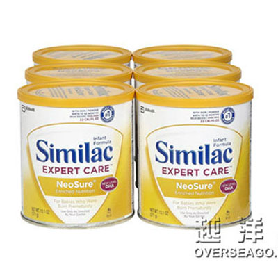 Similac 雅培 1段/一段 早产儿专用奶粉(Neosure Enriched Nutrition)(适合早产儿)(6罐装，371g/罐*6)，原价￥1628，限时仅售￥1098！绝对正品，超低折扣，含美国直邮～