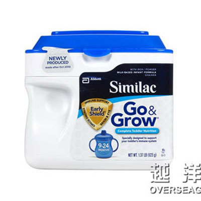 Similac 雅培 2段/二段 金盾成长阶段婴幼儿奶粉(Complete Toddler Nutrition)(适合9-24个月)(1盒装，623g/盒*1)，原价￥458，限时仅售￥338！绝对正品，超低折扣，含美国直邮～