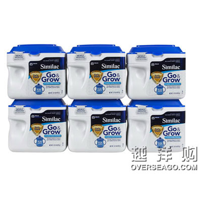 Similac 雅培 2段/二段 金盾成长阶段婴幼儿奶粉(Complete Toddler Nutrition)(适合9-24个月)(6盒装，623g/盒*6)，原价￥2188，限时仅售￥1518！绝对正品，超低折扣，含美国直邮～