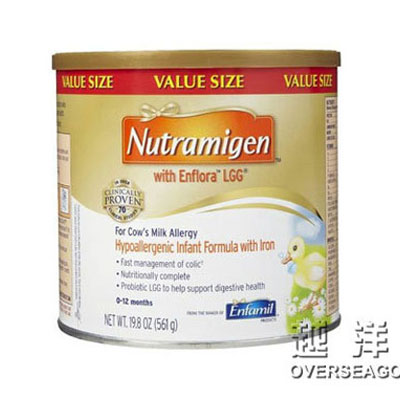 Enfamil 美赞臣 1段/一段 抗蛋白过敏防湿疹婴幼儿奶粉(Nutramigen)(适合1岁以下)(1罐装，561g/罐*1)，原价￥598，限时仅售￥438！绝对正品，超低折扣，含美国直邮～