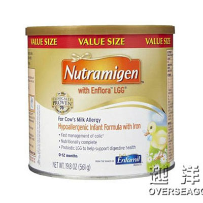 Enfamil 美赞臣 1段/一段 抗蛋白过敏防湿疹婴幼儿奶粉(Nutramigen)(适合1岁以下)(4罐装，561g/罐*4)，原价￥1998，限时仅售￥1388！绝对正品，超低折扣，含美国直邮～