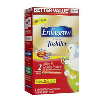 Enfamil 美赞臣 2段/二段 金尊极品经济型袋装婴幼儿奶粉(Premium)(适合9个月以上)(4盒装，850g/盒*4)，原价￥1988，限时仅售￥1228！绝对正品，超低折扣，含美国直邮～