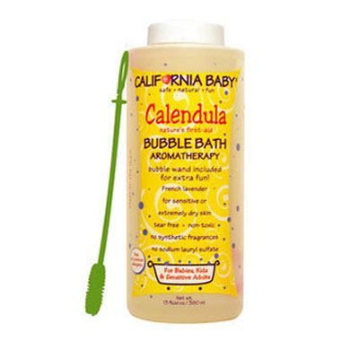 California Baby 加州宝宝 金盏花/金盏草泡泡浴舒缓湿疹 calendula aromatherapy bubble bath(适用新生儿及以上)(1瓶装，390ml/瓶*1)，原价￥248，限时仅售￥188！绝对正品，超低折扣，含美国直邮～
