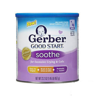 Gerber Good Start 嘉宝雀巢 1段/一段 DHA&ARA益生菌奶粉(Soothe)(适合0-12月)(1罐装，657g/罐*1)，原价￥508，限时仅售￥368！绝对正品，超低折扣，含美国直邮～