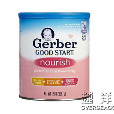 Gerber Good Start 嘉宝雀巢 1段/一段 早产儿婴儿奶粉(Nourish)(适合0-12月)(1罐装，357g/罐*1)，原价￥378，限时仅售￥268！绝对正品，超低折扣，含美国直邮～