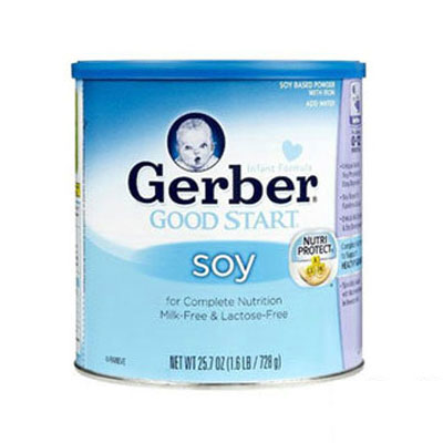 Gerber Good Start 嘉宝雀巢 1段/一段 婴儿豆类配方营养奶粉(Soy)(适合0-12月)(1罐装，728g/罐*1)，原价￥498，限时仅售￥358！绝对正品，超低折扣，含美国直邮～