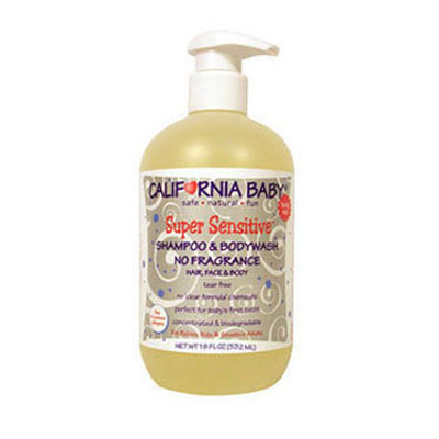 California Baby 加州宝宝 超级防敏香波浴液3合1 SUPER SENSITIVE SHAMPOO & BODYWASH(适用新生儿及以上)(1瓶装，562ml/瓶*1)，原价￥348，限时仅售￥208！绝对正品，超低折扣，含美国直邮～