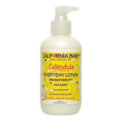 California Baby 加州宝宝 金盏草超级滋润乳液 Calendula Everyday Lotion(适用新生儿及以上)(1瓶装，192ml/瓶*1)，原价￥248，限时仅售￥178！绝对正品，超低折扣，含美国直邮～