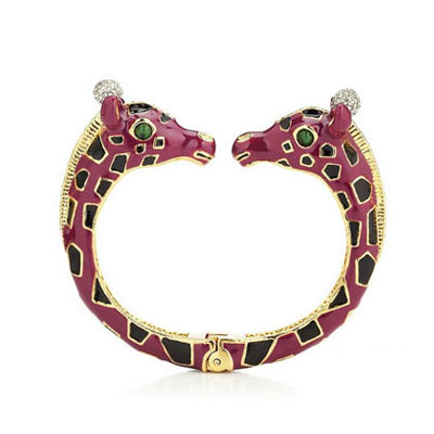 JUICY COUTURE 橘滋 紫色长颈鹿手镯 GIRAFFE BANGLE (YJRU6117)(紫色)，原价￥1180，限时仅售￥920！绝对正品，超低折扣，含美国直邮～
