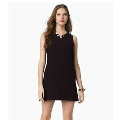 JUICY COUTOURE 橘滋 2012年新款女士无袖连衣短裙 PATTI DRESS(JG006400)(黑色)，原价￥2588，限时仅售￥1668！绝对正品，超低折扣，含美国直邮～