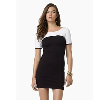 JUICY COUTOURE 橘滋 2012年新款女士露背连衣裙 COLORBLOCK DRESS(JG006472)(多色)，原价￥2458，限时仅售￥1668！绝对正品，超低折扣，含美国直邮～