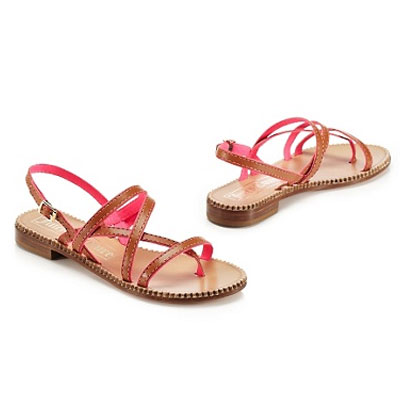 JUICY COUTURE 橘滋平底露指凉鞋 RYAN SANDAL(J153037MT)(铂金色)，原价￥1190，限时仅售￥770！绝对正品，超低折扣，含美国直邮～