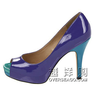 STEVE MADDEN 史蒂夫•马登 鱼嘴细跟漆皮高跟鞋 STEVE MADDEN P-ELVA(黑色，蓝色)，原价￥980，限时仅售￥668！绝对正品，超低折扣，含美国直邮～
