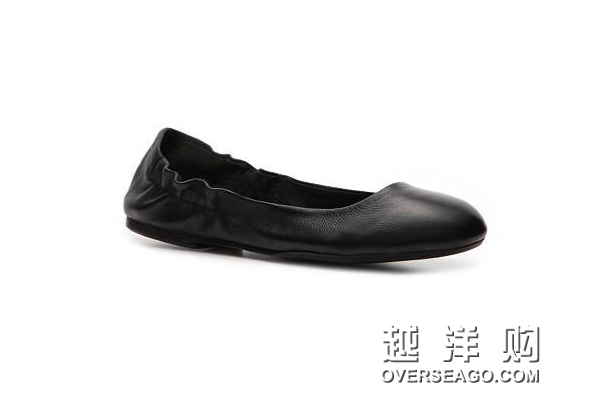 BCBG MAXAZRIA 皮质船鞋 MAGIE LEATHER FLAT(黑色)，原价￥，限时仅售￥！绝对正品，超低折扣，含美国直邮～