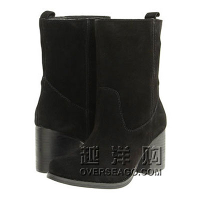 Steve Madden 史蒂夫•马登 女士新款高跟中筒靴 P-Cole(黑色)，原价￥1568，限时仅售￥868！绝对正品，超低折扣，含美国直邮～
