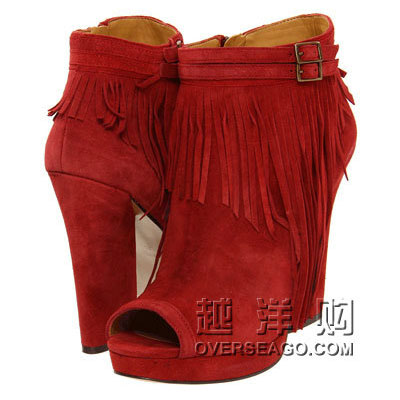 NINE WEST 玖熙 新款女士露趾高跟鞋 LCELANDIC (红色/棕色)，原价￥2128，限时仅售￥1318！绝对正品，超低折扣，含美国直邮～
