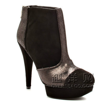 BCBGeneration 女式黑色麂皮高跟短靴 Chazz (黑色)，原价￥2358，限时仅售￥1278！绝对正品，超低折扣，含美国直邮～