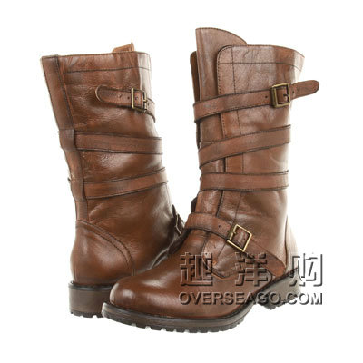 Steve Madden 史蒂夫.马登 新款女式长筒靴 P-Ashtin (褐色/黑色)，原价￥1938，限时仅售￥1158！绝对正品，超低折扣，含美国直邮～