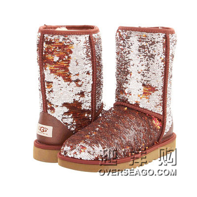 UGG Australia  新款女式高筒雪地靴  Classic Sparkles Camo (秋黄色/蓝色)，原价￥2548，限时仅售￥1758！绝对正品，超低折扣，含美国直邮～